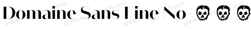 Domaine Sans Fine No字体转换